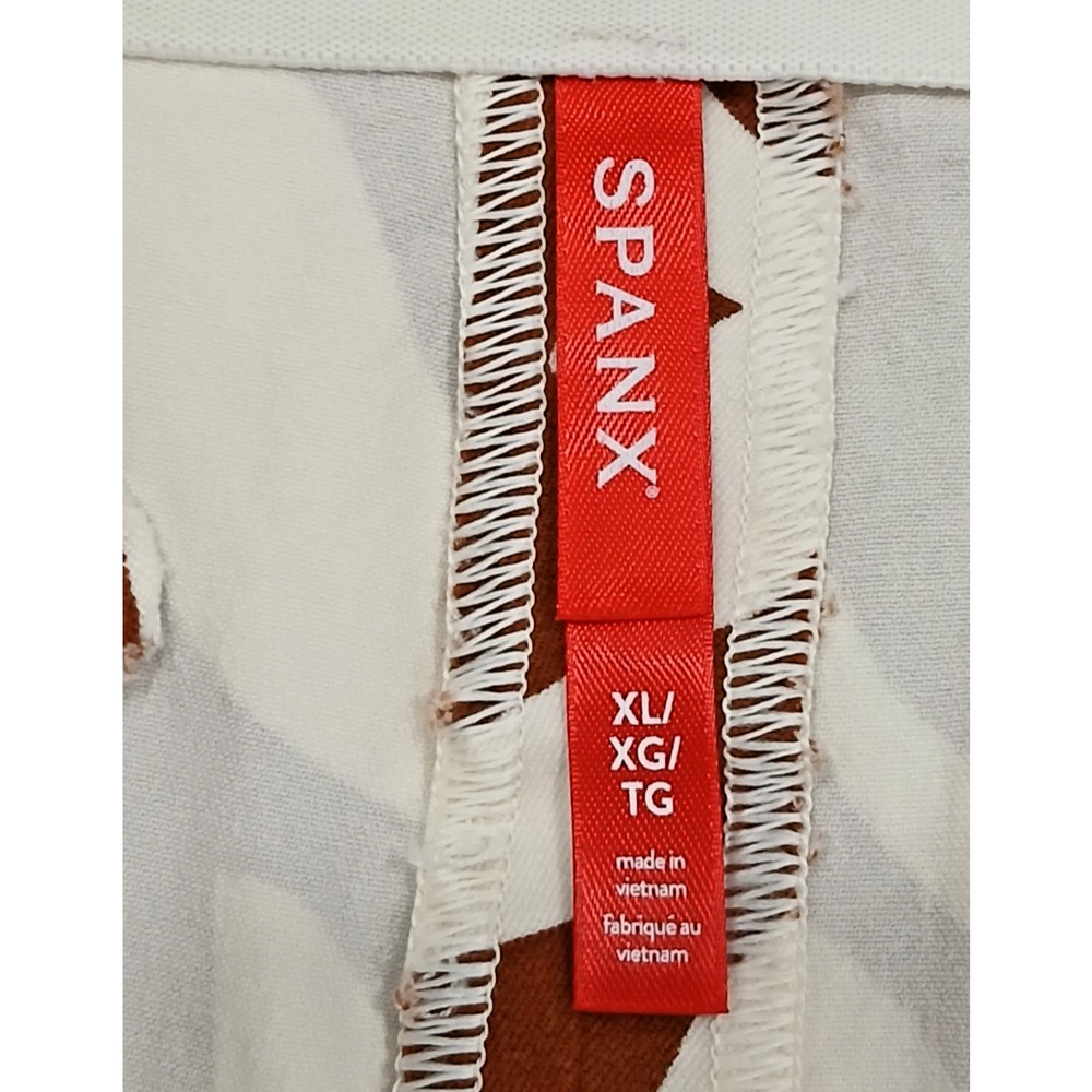 Zebra Print High Rise Shorts Rust Brown White Animal Print Summer Boho XL - Picture 10 of 10